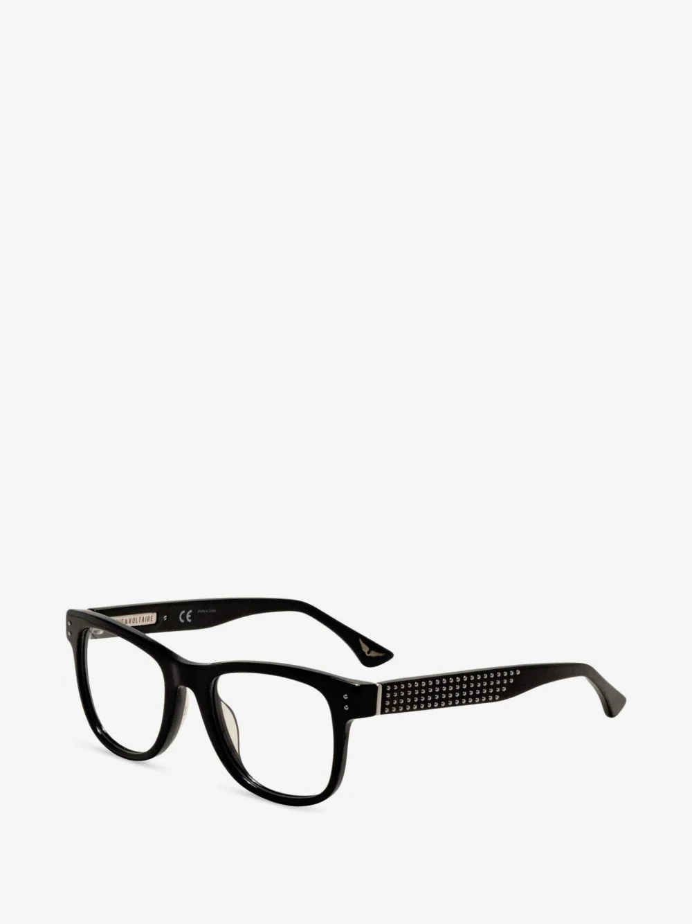 stud-embellished square-frame glasses - 1