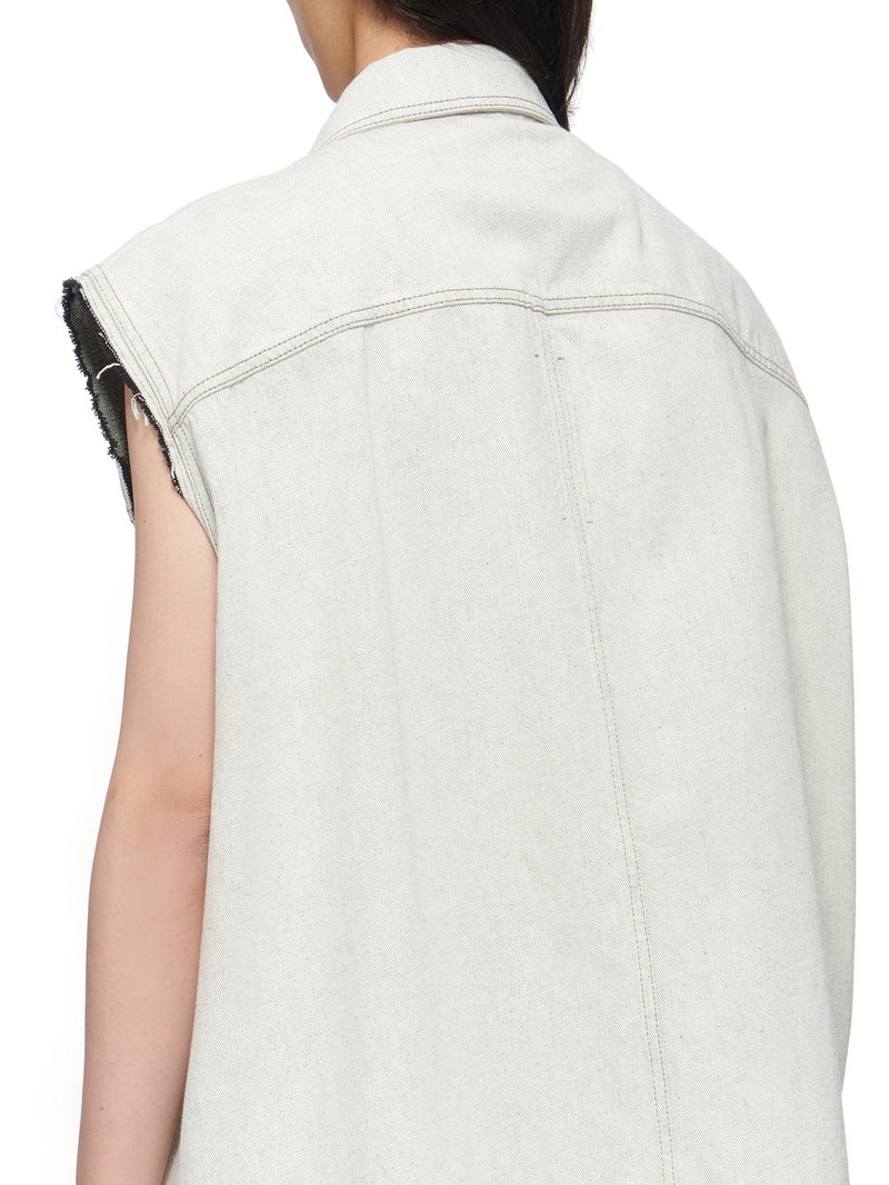 sleeveless cotton denim vest 5