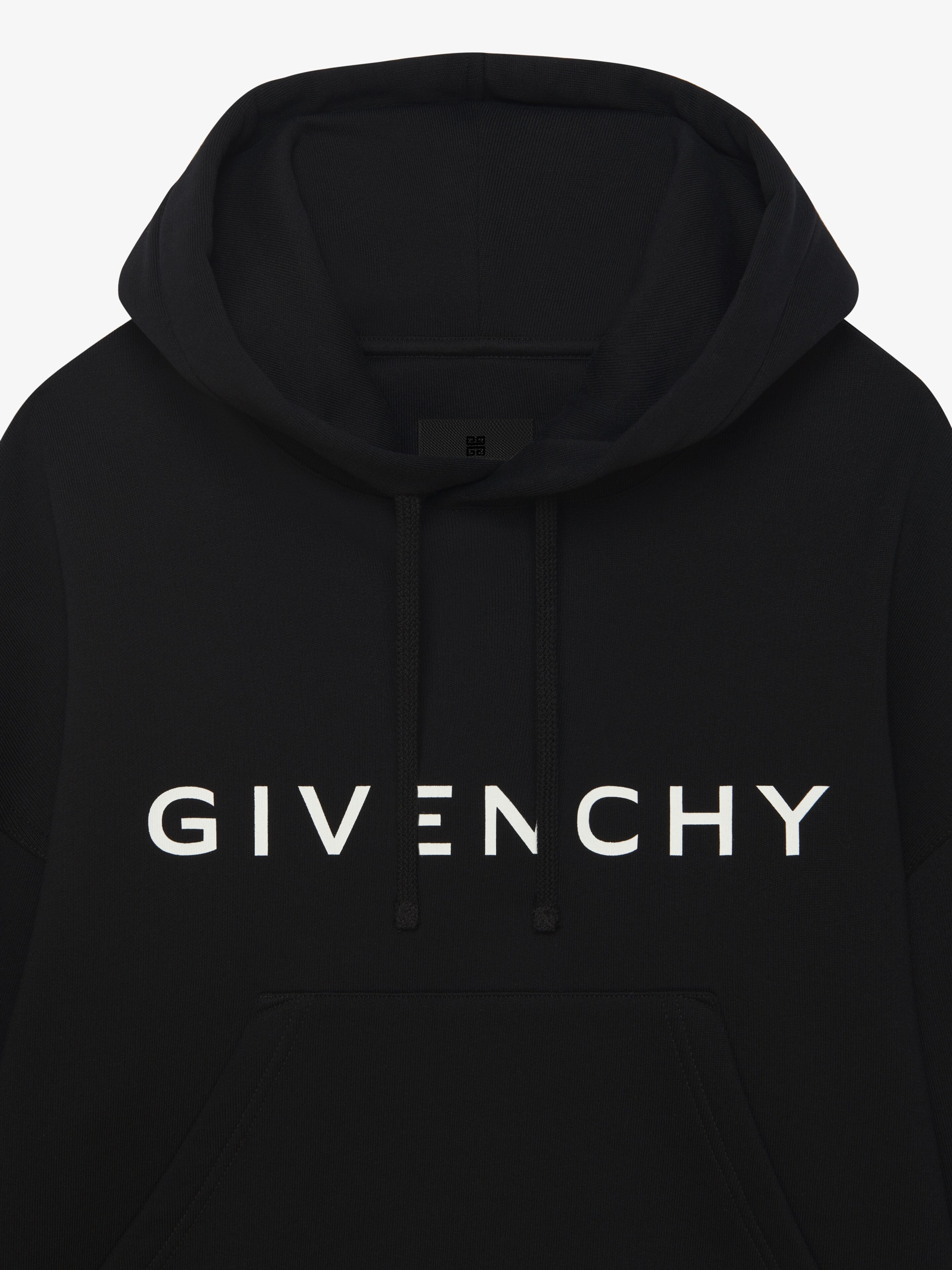 GIVENCHY ARCHETYPE CROPPED HOODIE IN FLEECE - 5