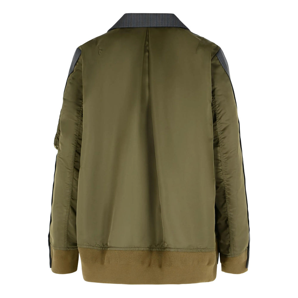 Sacai Grey Jackets - Bomber Jackets Women - 2
