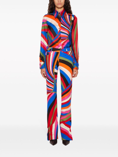 PUCCI Iride-print silk shirt outlook