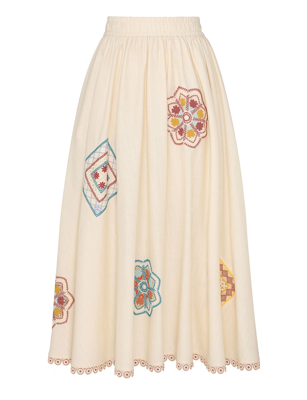 OTTIE DOILY MIDI SKIRT - 1