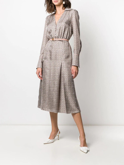 FENDI Floating Petals motif long-sleeved dress outlook