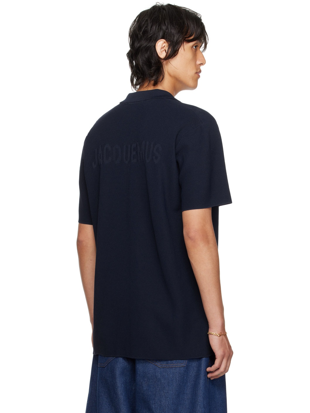Navy Les Classiques 'Le Polo Maille' Polo - 3