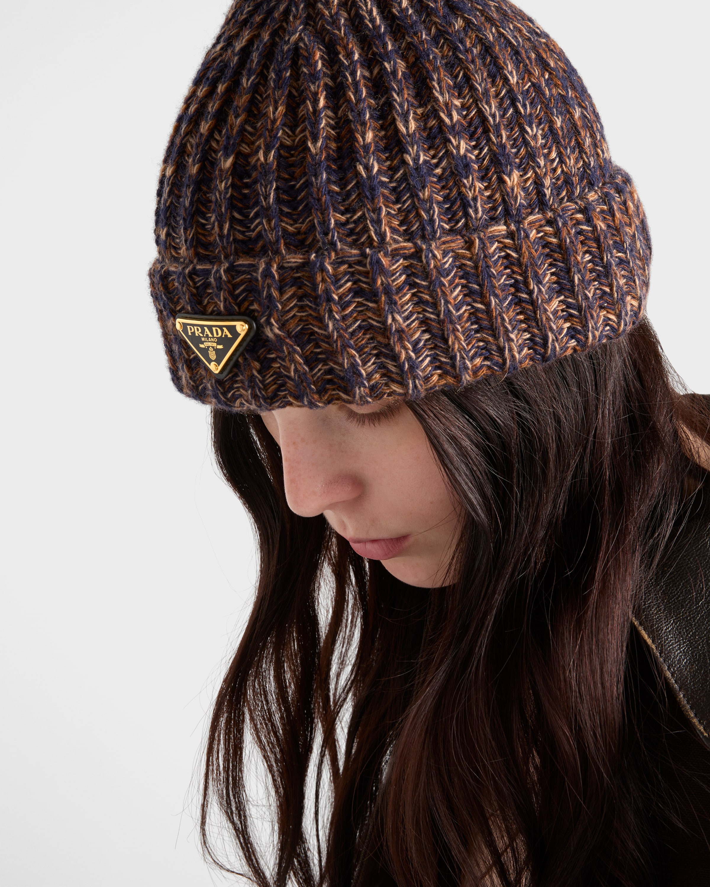 Mélange knit beanie - 2