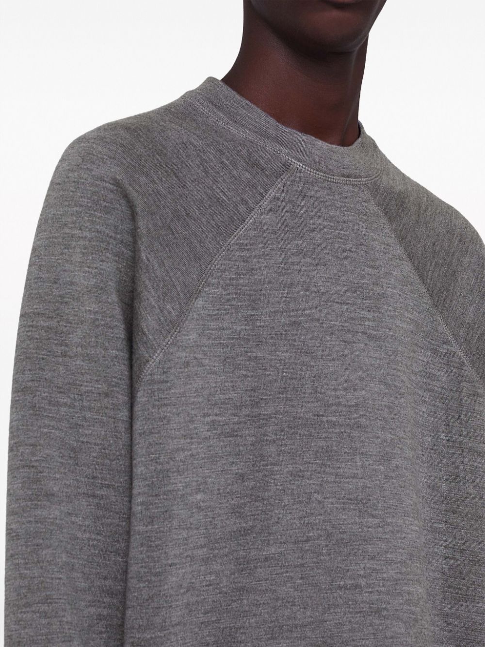 crew-neck mÃ©lange-effect sweatshirt - 4