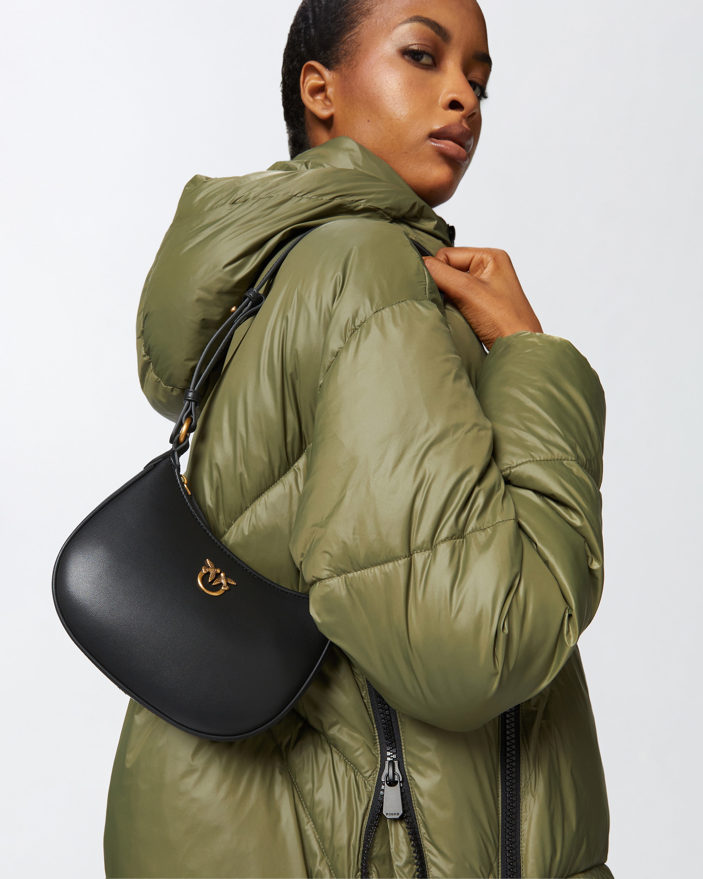 HALF MOON BABY LEATHER SHOULDER BAG - 6