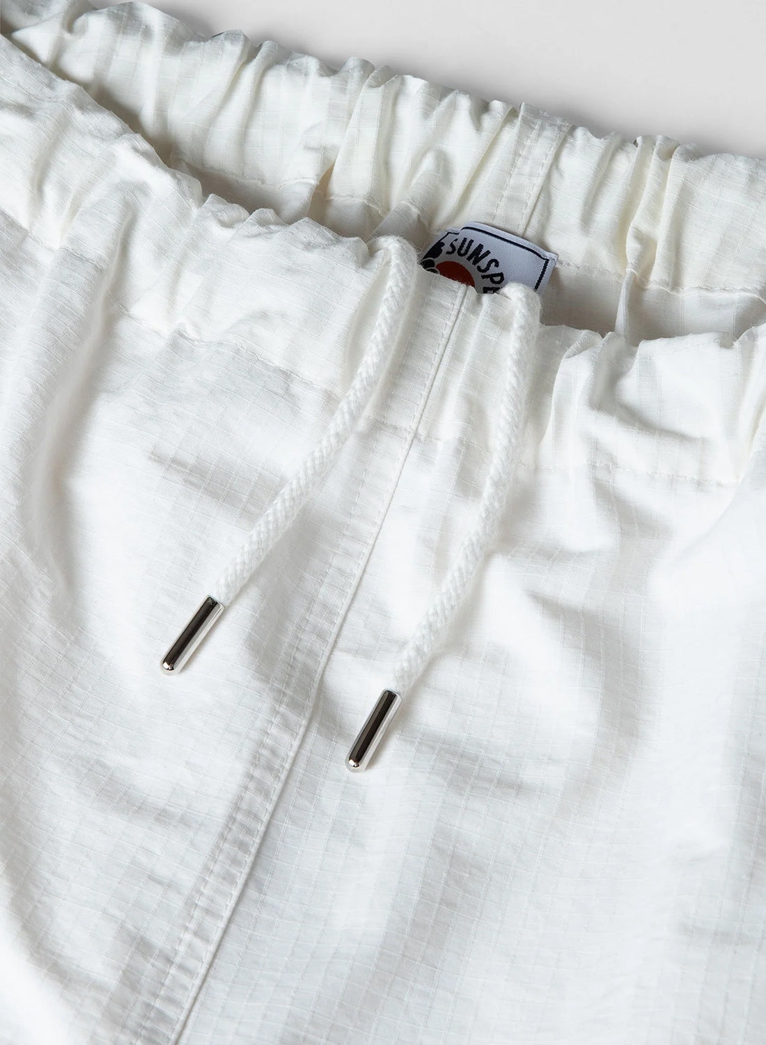 Nigel Cabourn x Sunspel Ripstop Army Short in Off White - 2