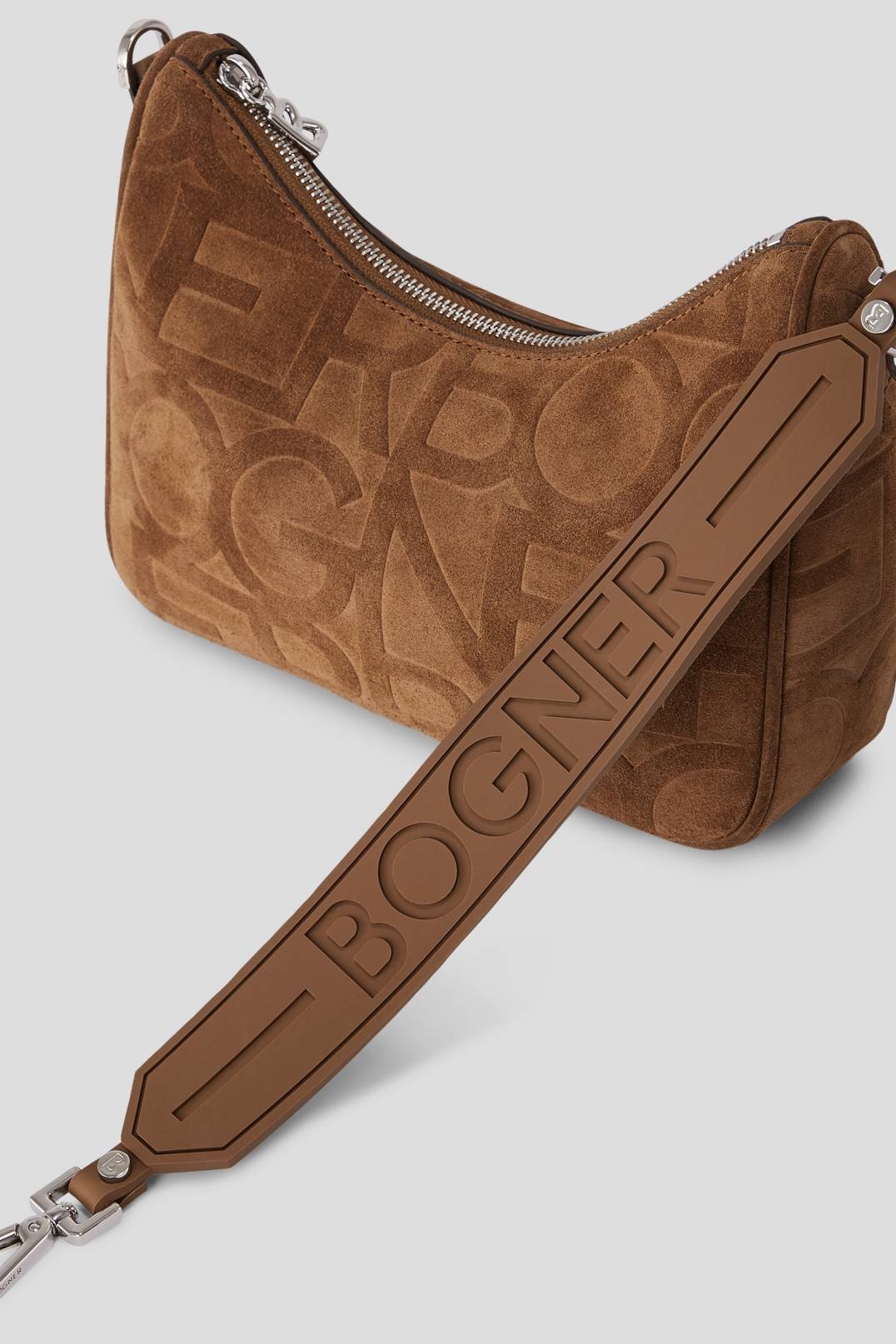 TENNA VELLUTO LORA SHOULDER BAG IN COGNAC - 6