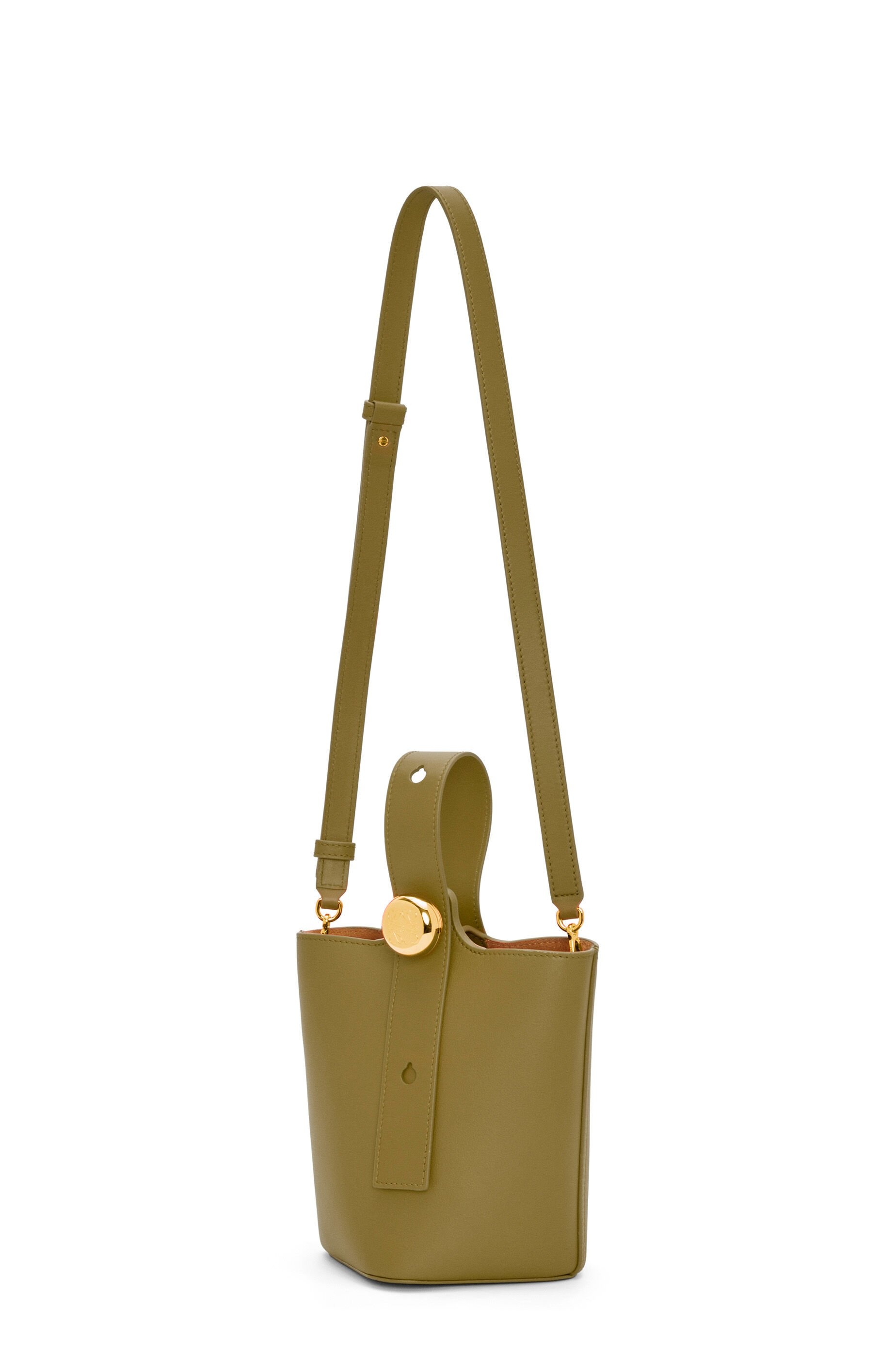 Mini Pebble Bucket bag in mellow calfskin - 4