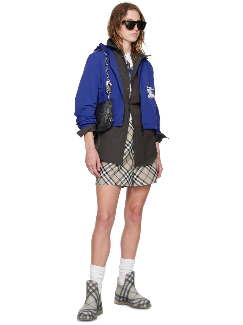 Burberry Beige Check Shorts outlook