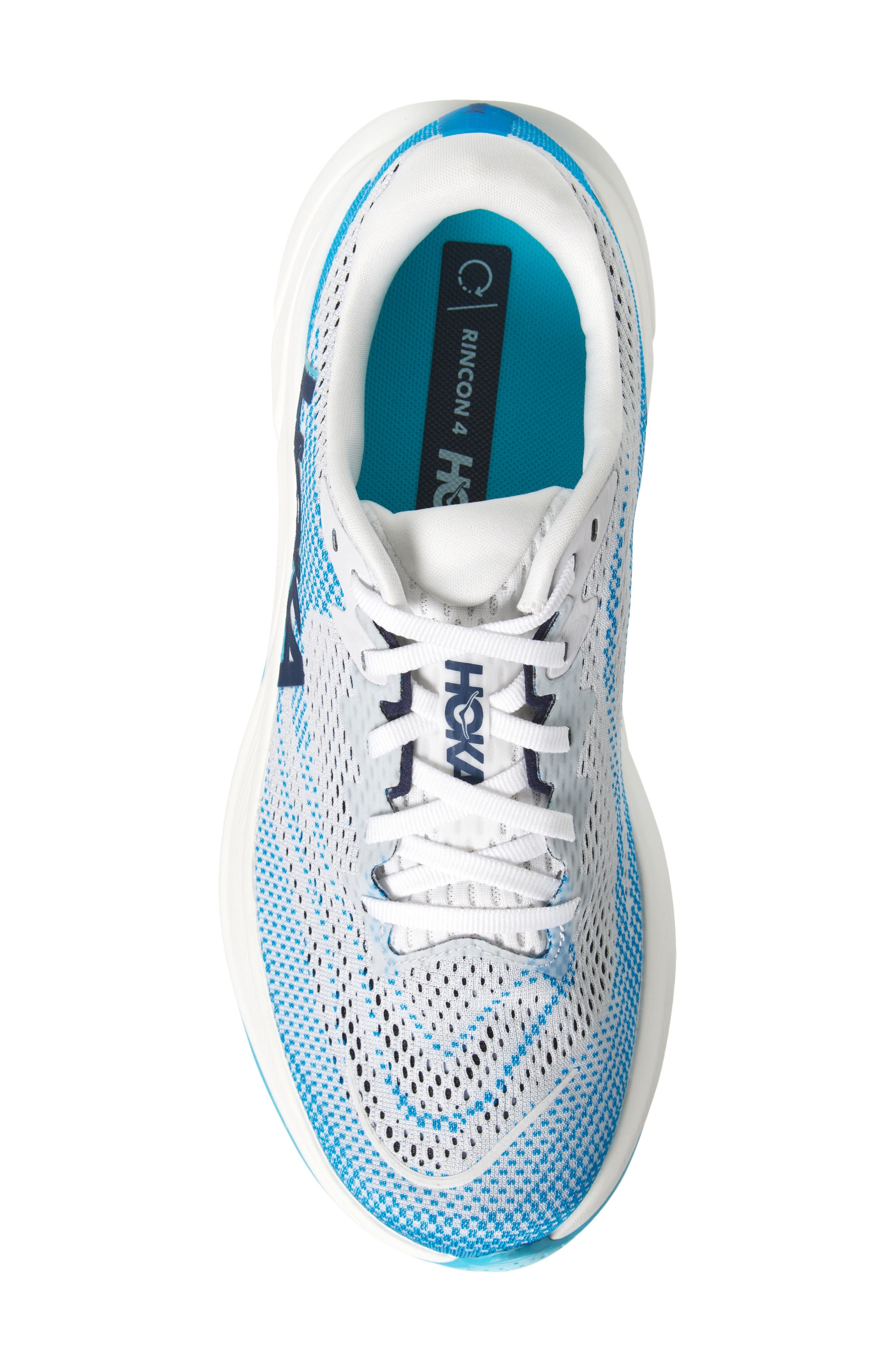 HOKA Rincon 4 Running Shoe in Frost /Skyward Blue at Nordstrom - 5