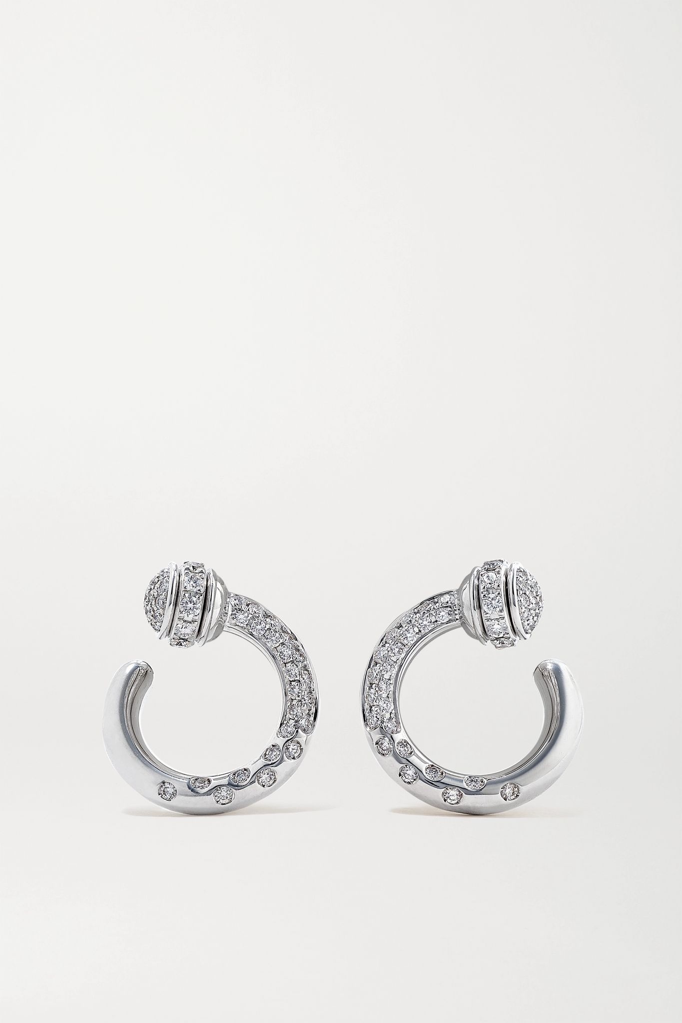 Possession 18-karat white gold diamond earrings - 1