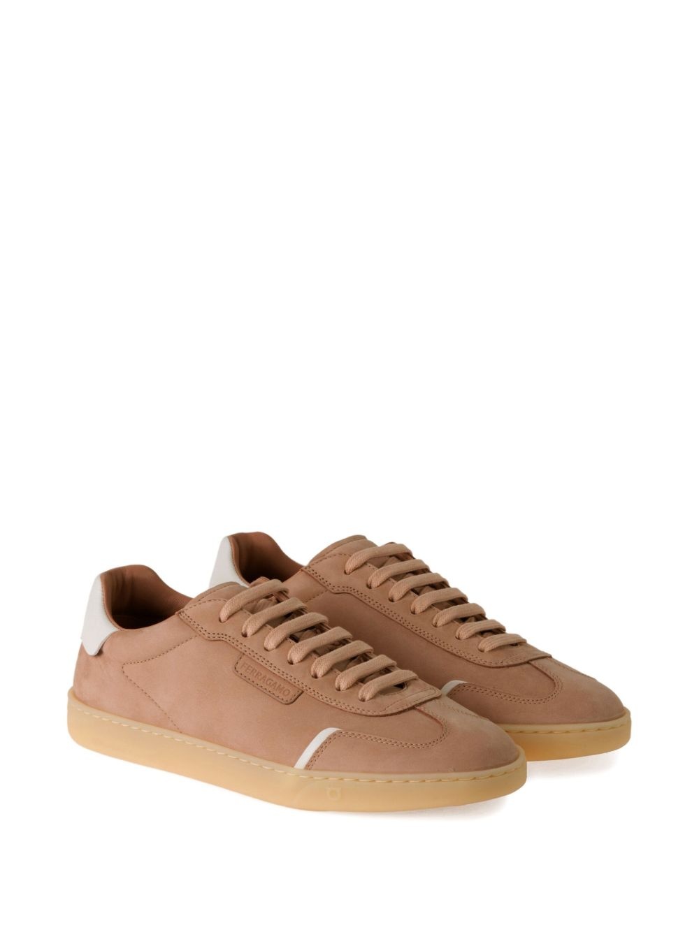 suede low-top trainers - 2