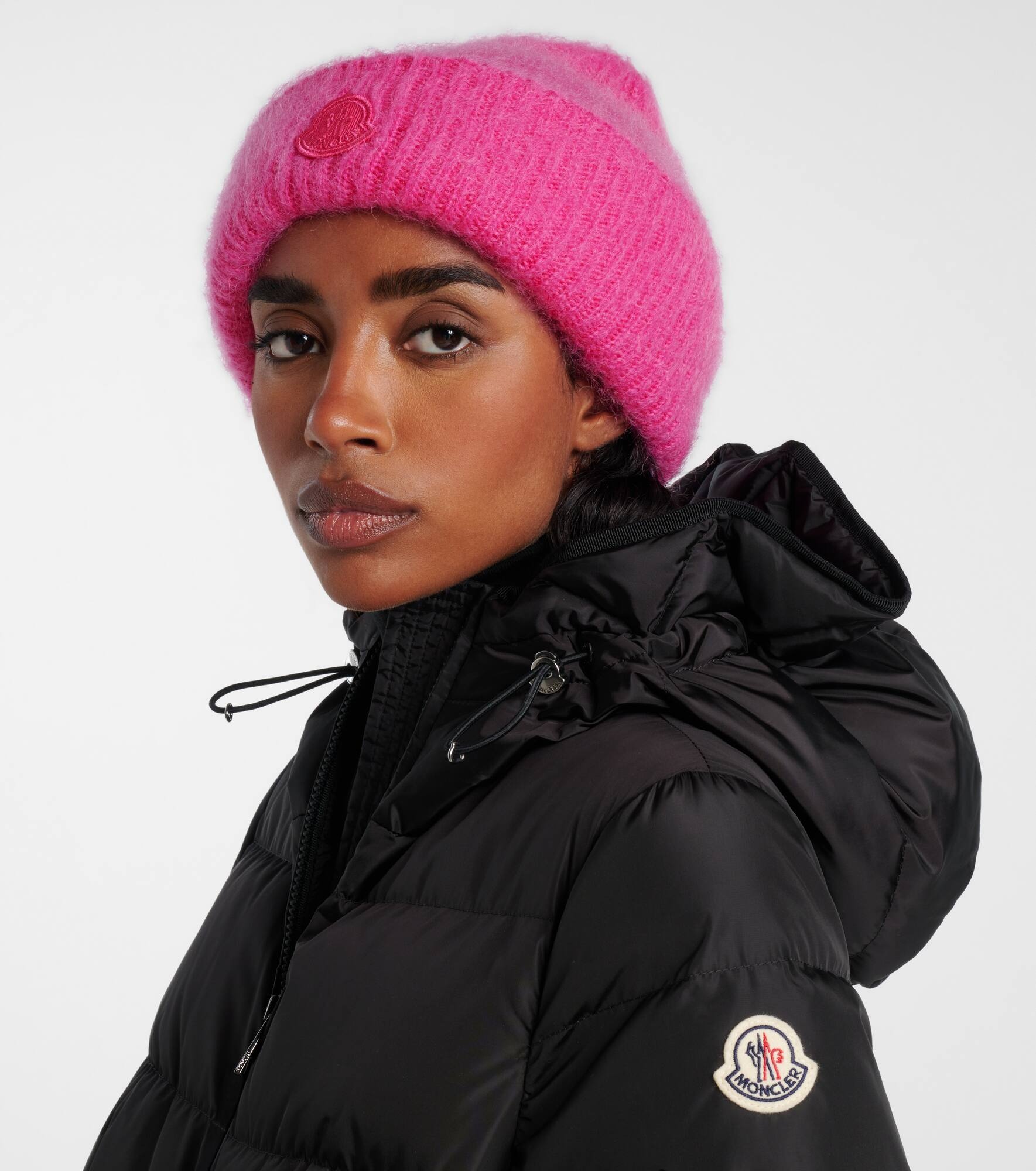 Logo wool-blend beanie - 2