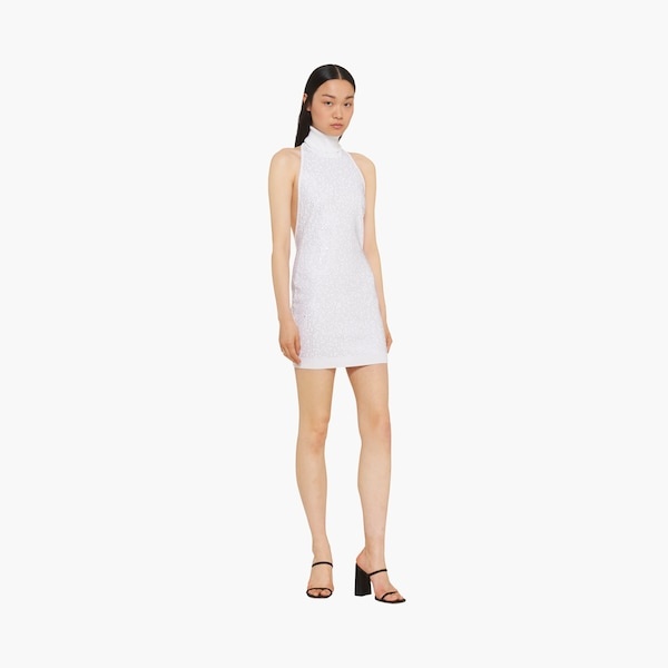 Wool turtleneck halter dress - 6
