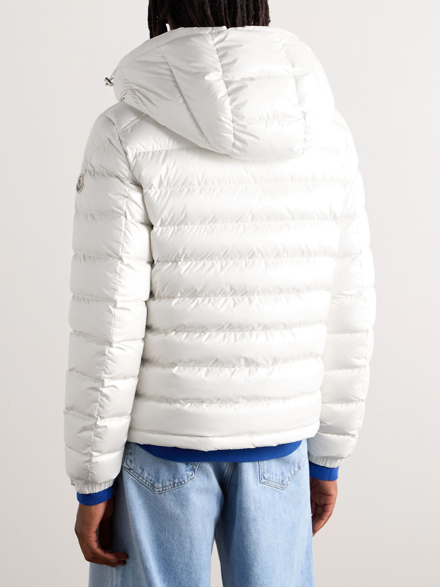 Besines Slim-Fit Quilted Shell Hooded Down Jacket White - 3