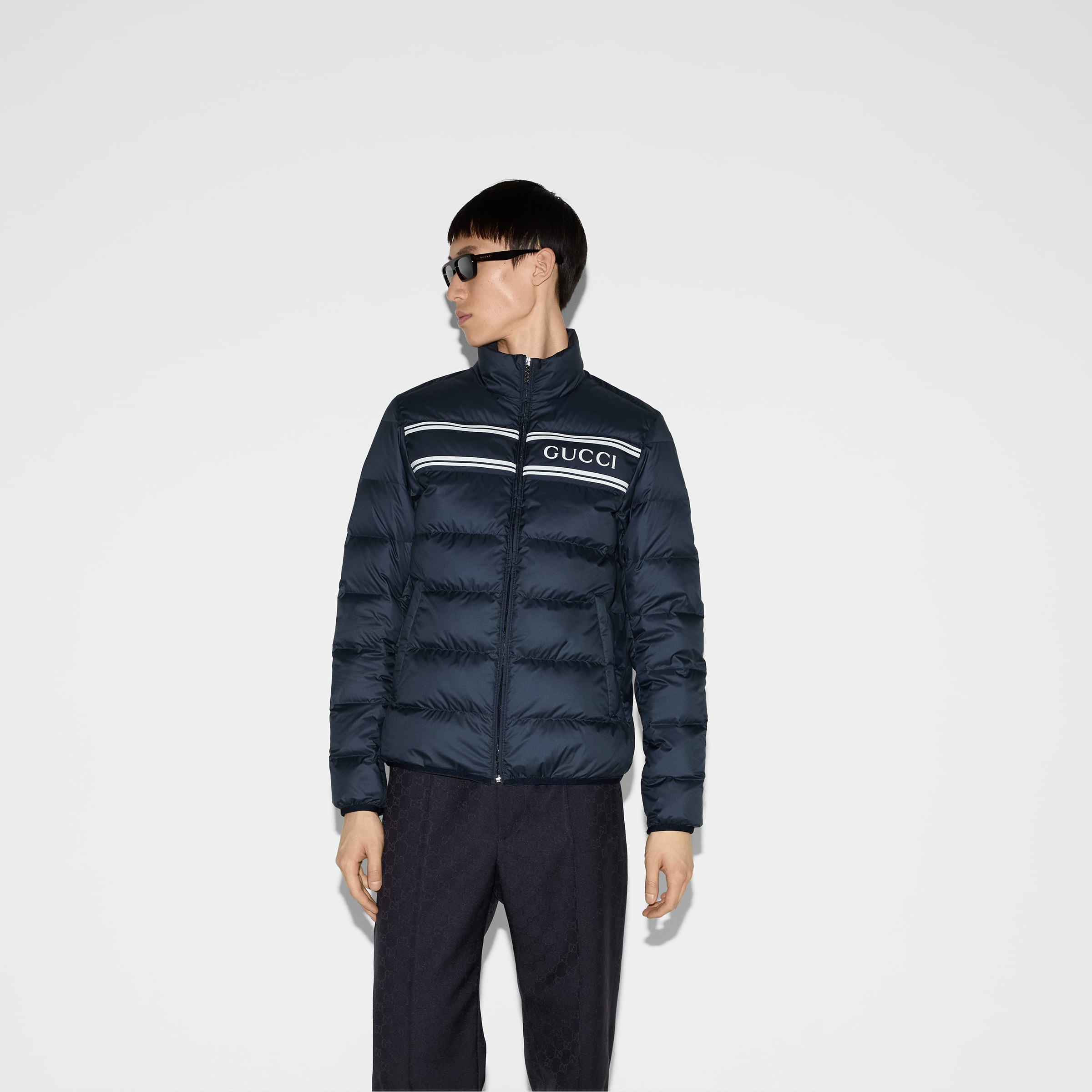 Nylon puffer jacket - 3