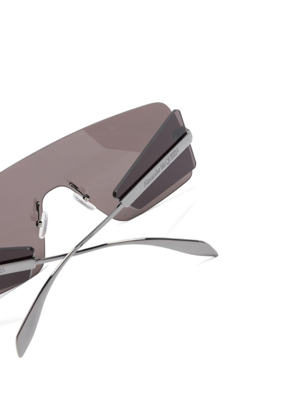 oversize shield-frame sunglasses - 3