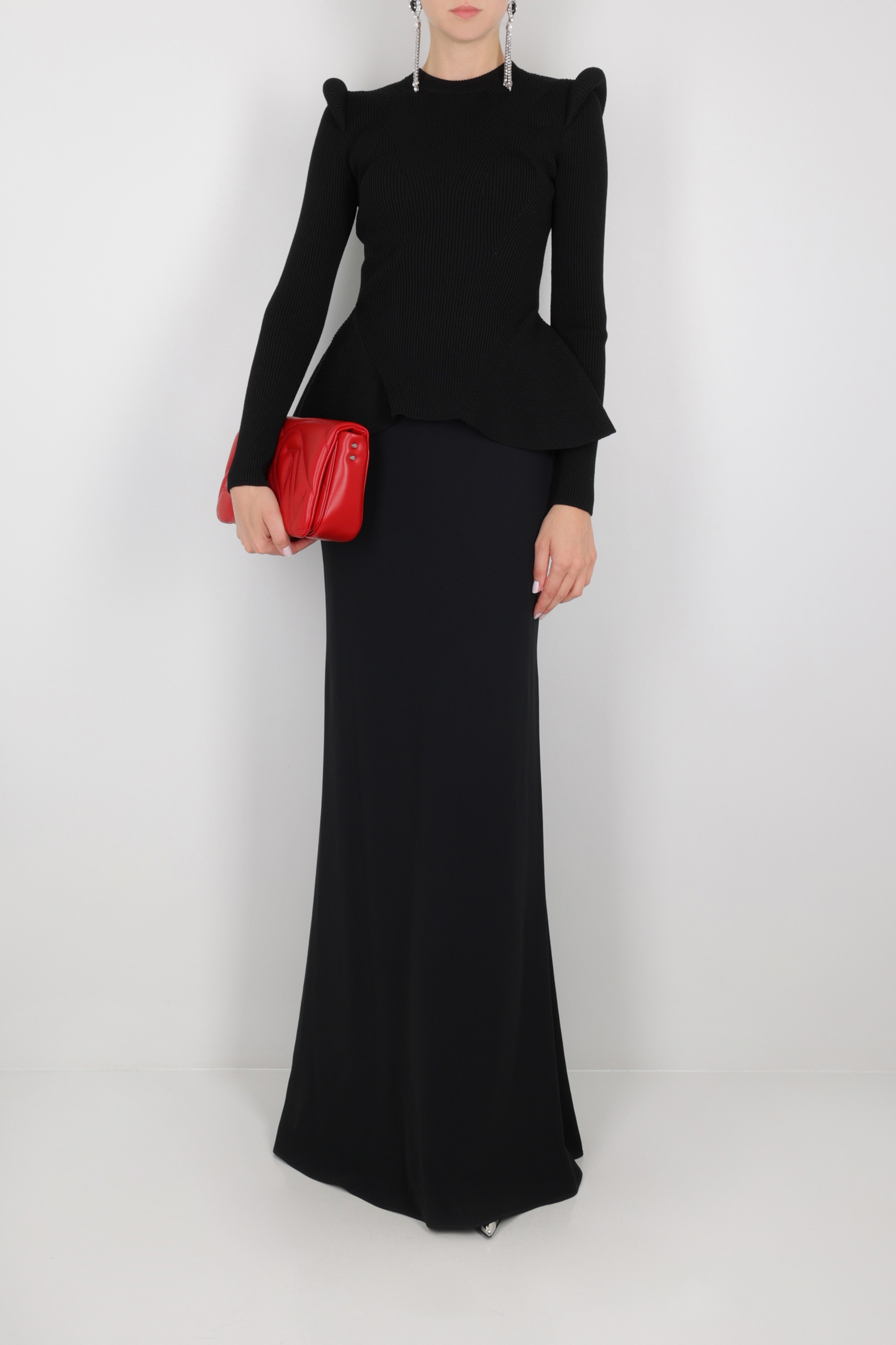 スカート Alexander Mcqueen Crepe Mermaid Long Skirt Alexander McQueen CREPE MERMAID LONG SKIRT | tizianafausti