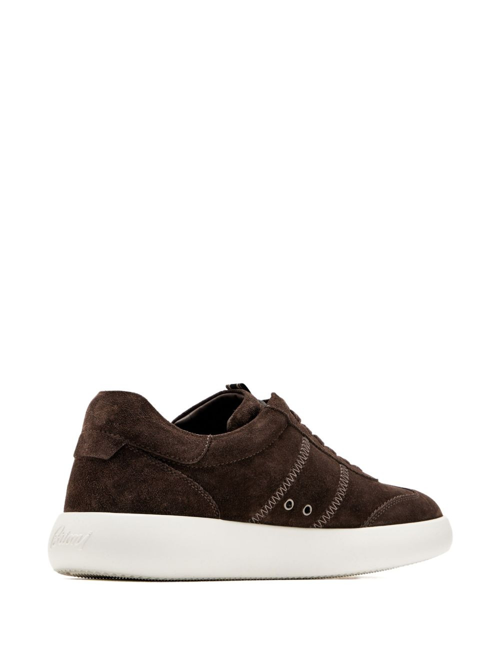 suede lace-up sneakers - 2