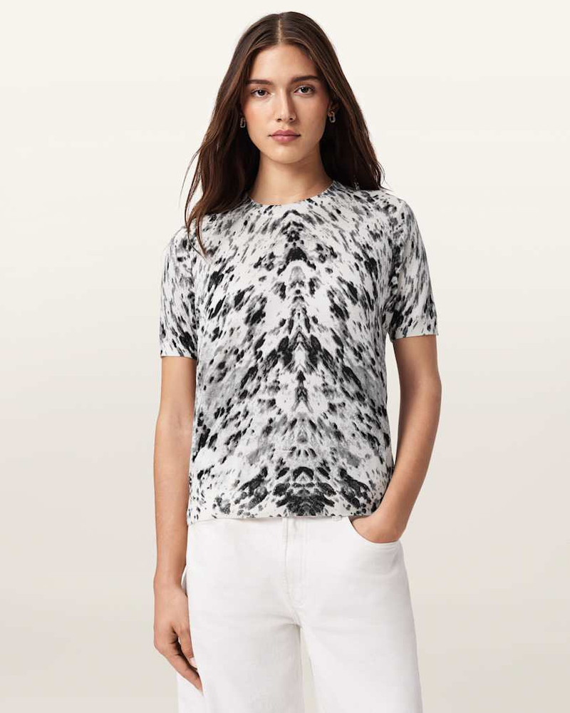 ANOUK SNAKE PRINT MERINO WOOL T-SHIRT 5
