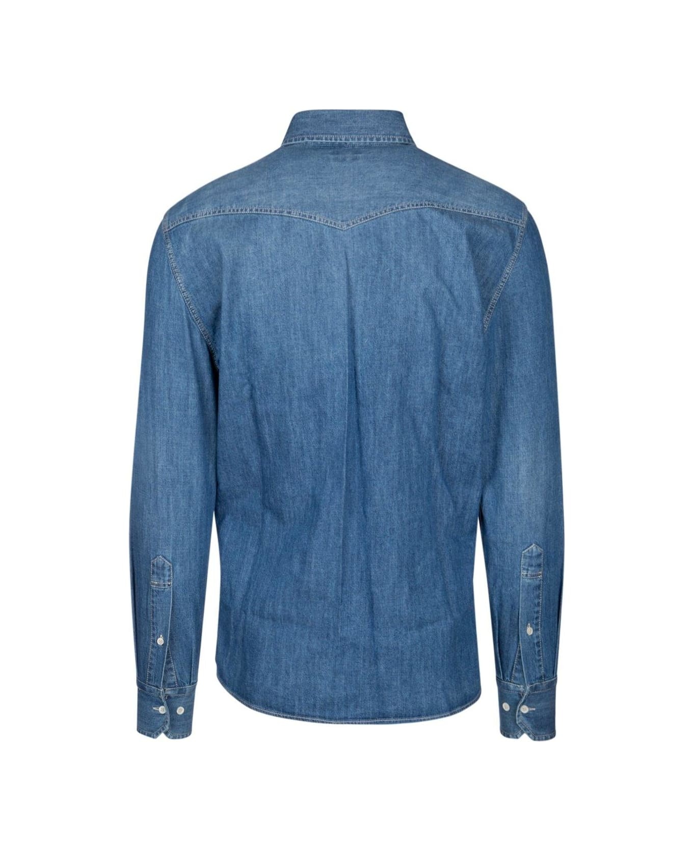 Button-up Denim Shirt - 2