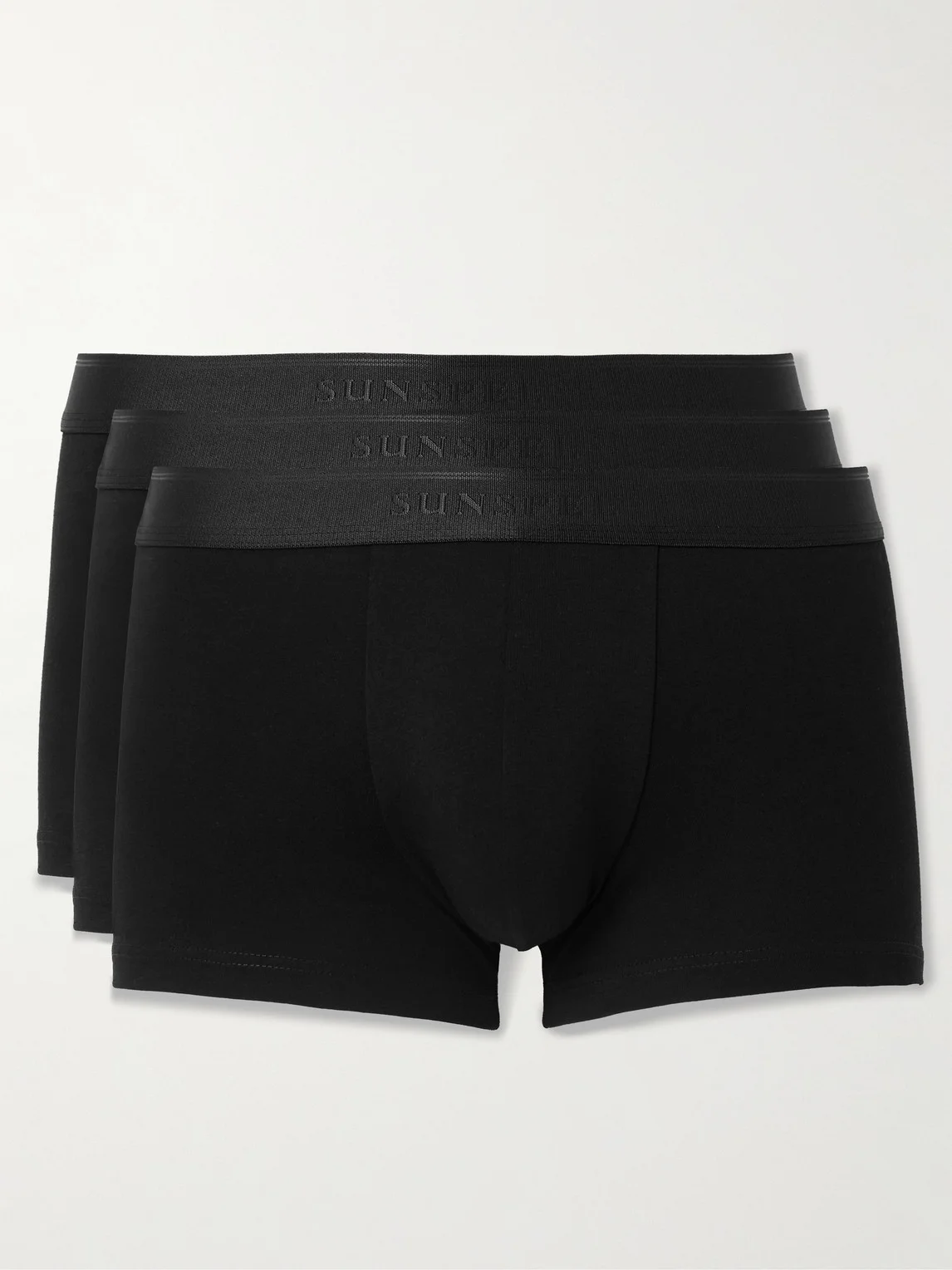 Three-Pack Stretch-Cotton Boxer Briefs - 1