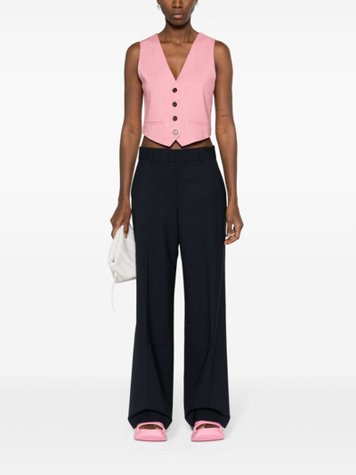 MSGM high-waist tailored trousers outlook