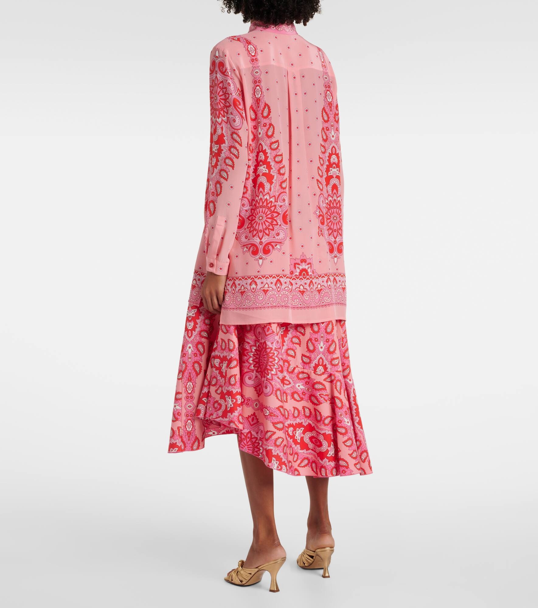 Printed silk shirt - 3