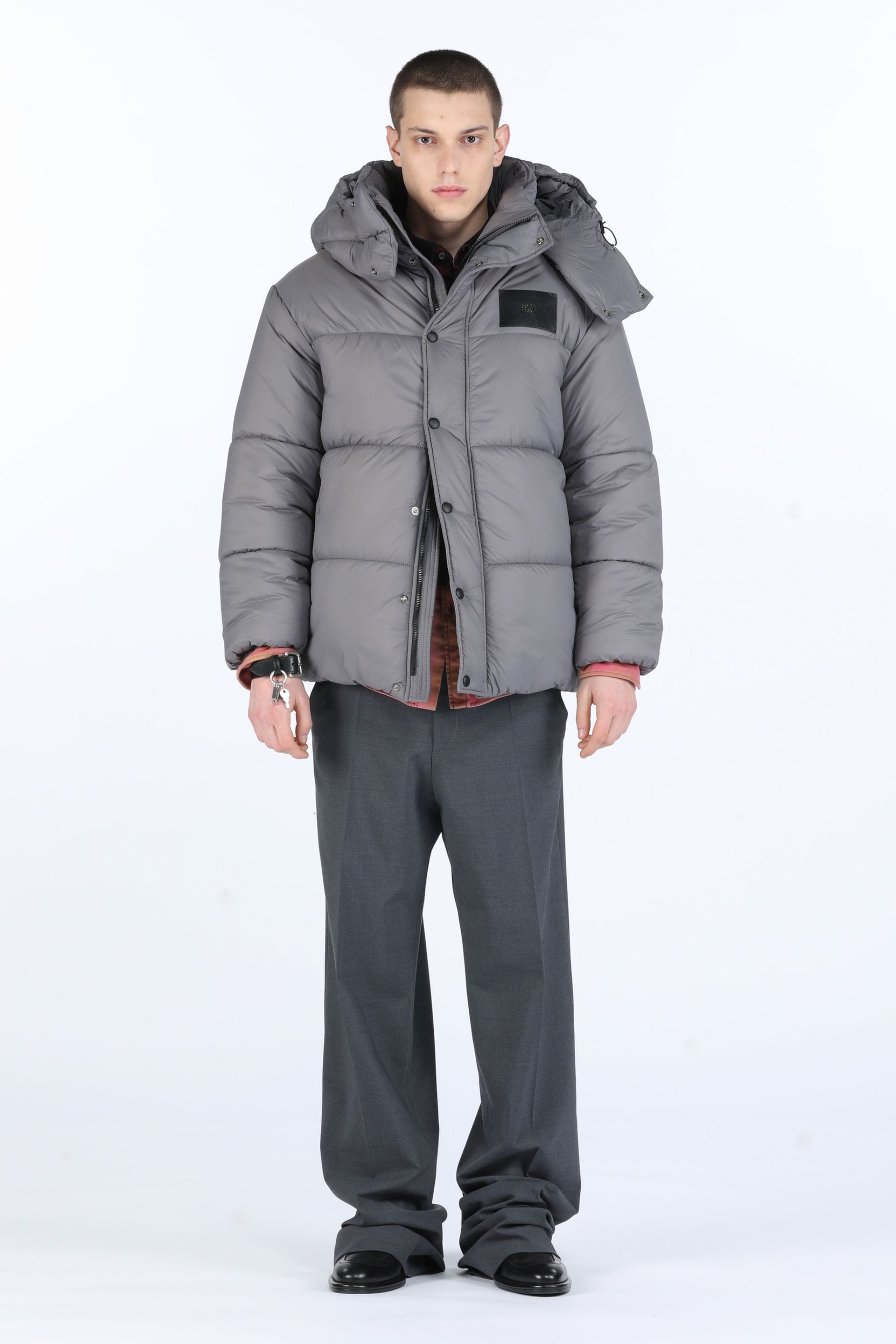 LOGO PATCH PADDED JACKET - 4