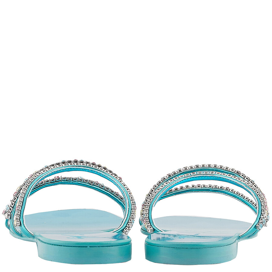 Giuseppe Zanotti Rhinestone Embellished Flat Sandals - 4