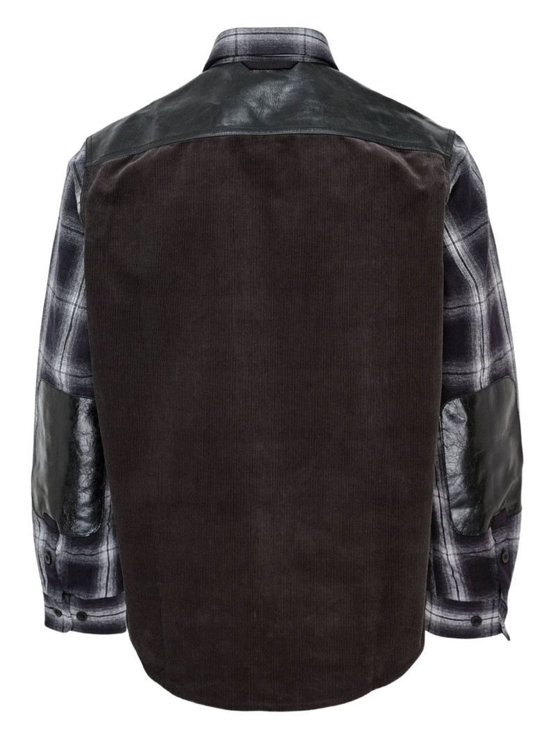 Junya Watanabe MAN checked long-sleeve shirt outlook