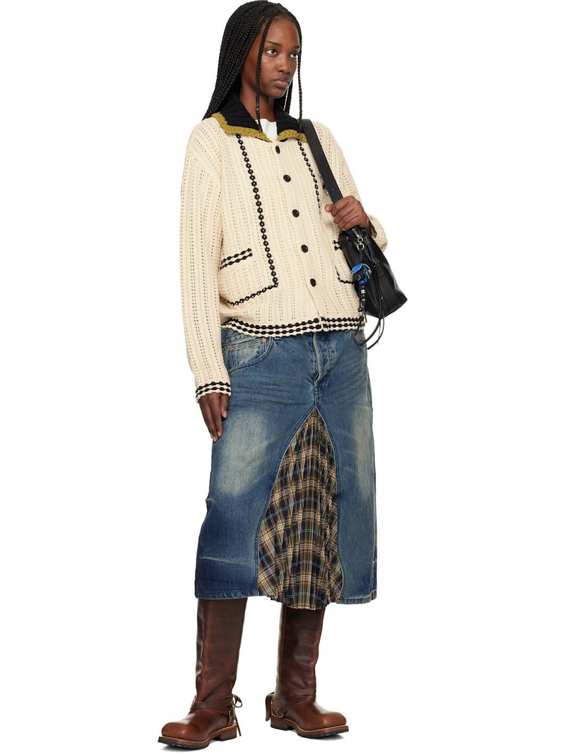 Andersson Bell Off-White New Fantasia Collar Cardigan outlook