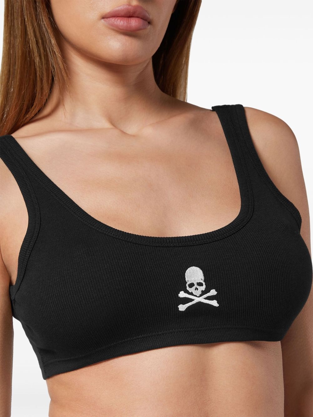 Skull & Bones cropped tank top - 4
