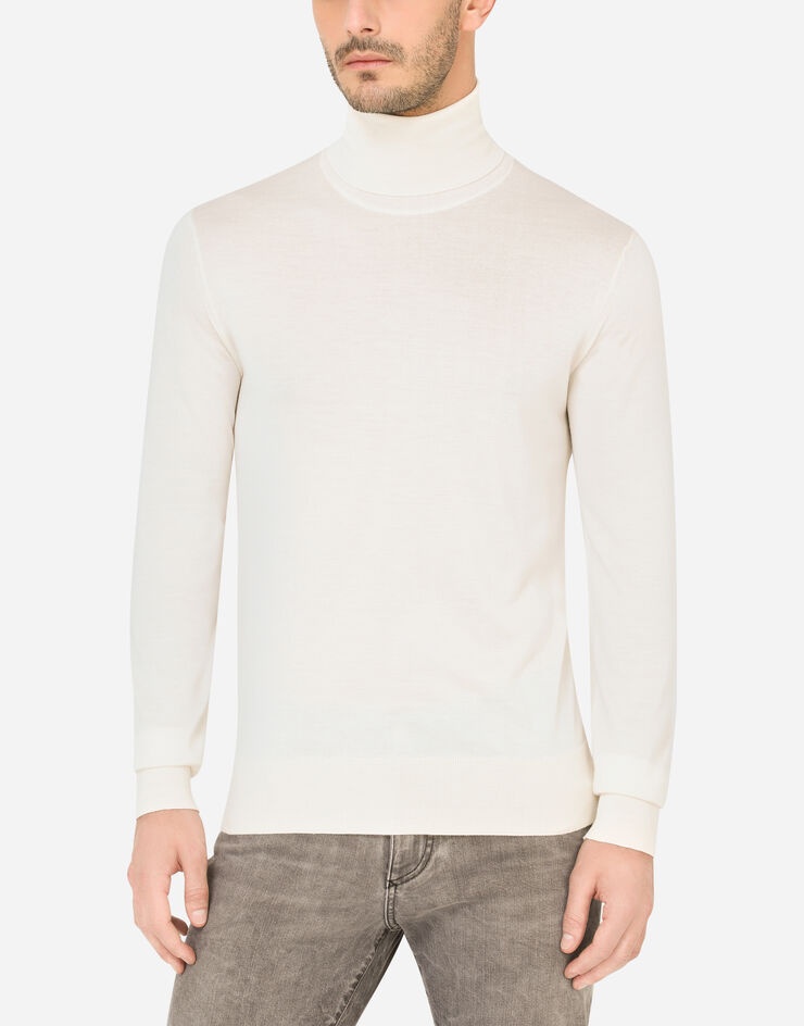 Cashmere and silk turtle-neck sweater - 4