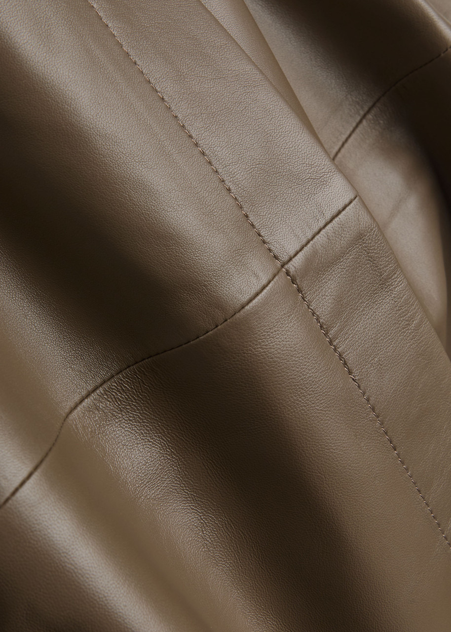 Joseph Panelled Wrap-effect Leather Midi Skirt - 4
