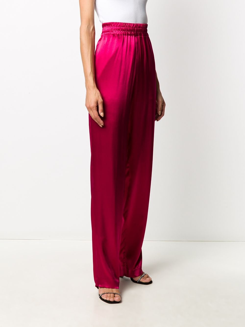 Dries Van Noten Woman`s pink & purple viscose pants - 8