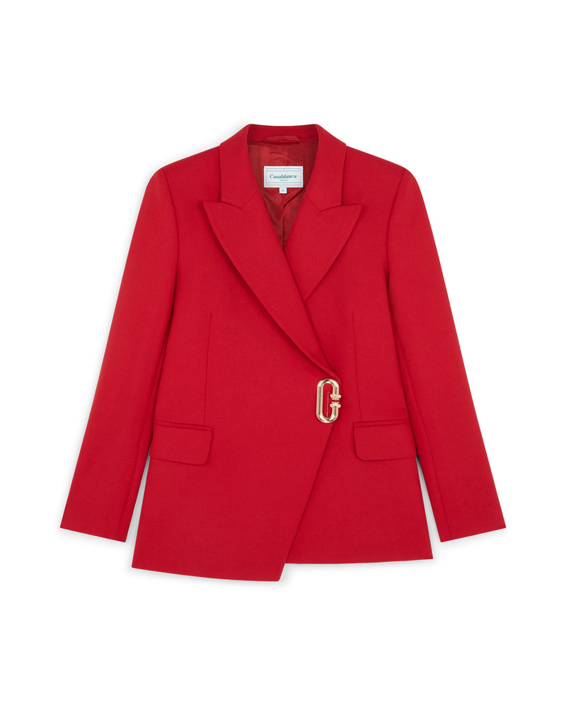 Asymmetric Double Breasted Jacket | Casablanca Paris 1