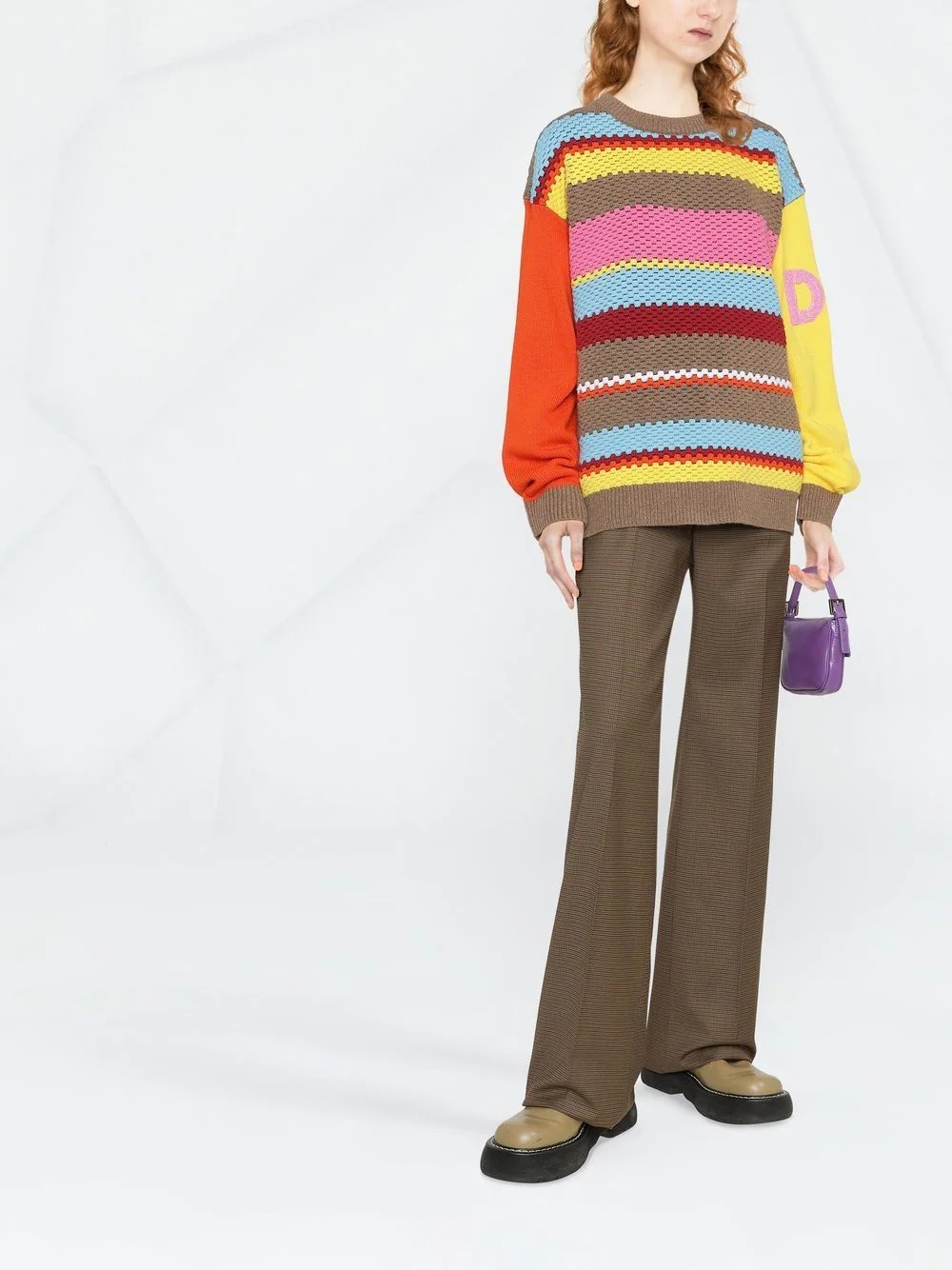 chunky-knit striped jumper - 2