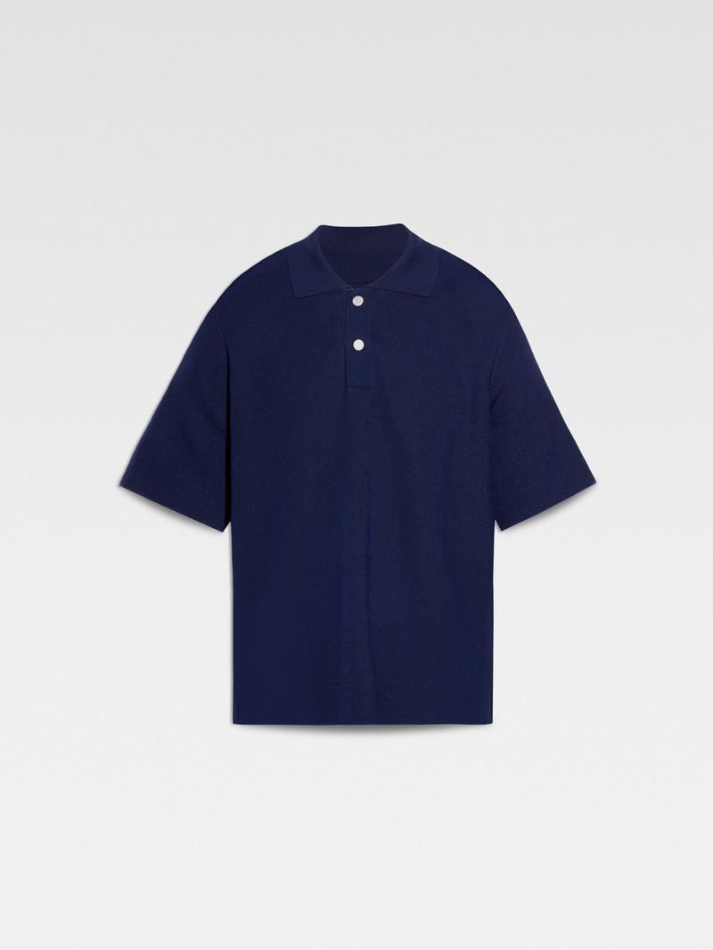 The knit polo shirt 1