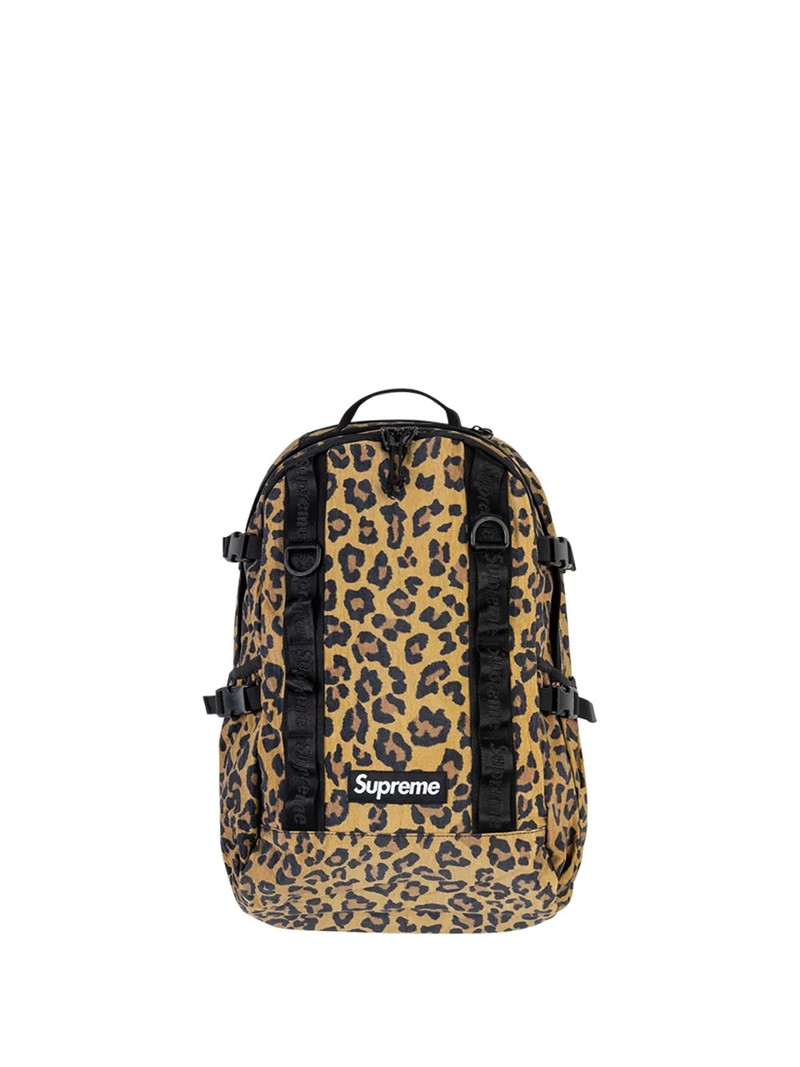 leopard 인쇄 배낭 - 1