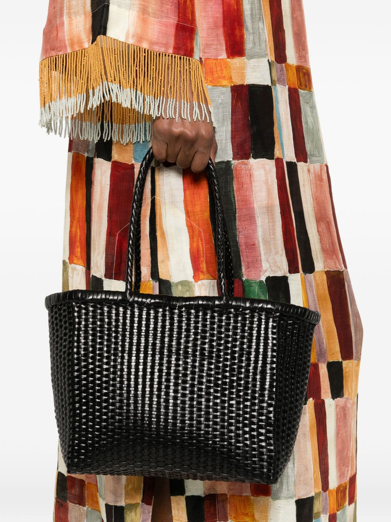 DRAGON DIFFUSION small braided-handle tote bag outlook