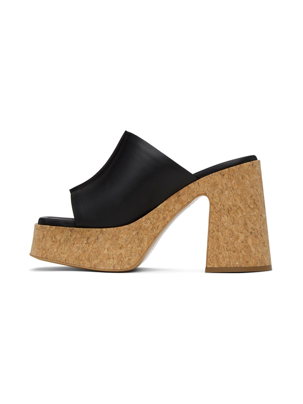 Black Skyla Platform Heeled Sandals - 3