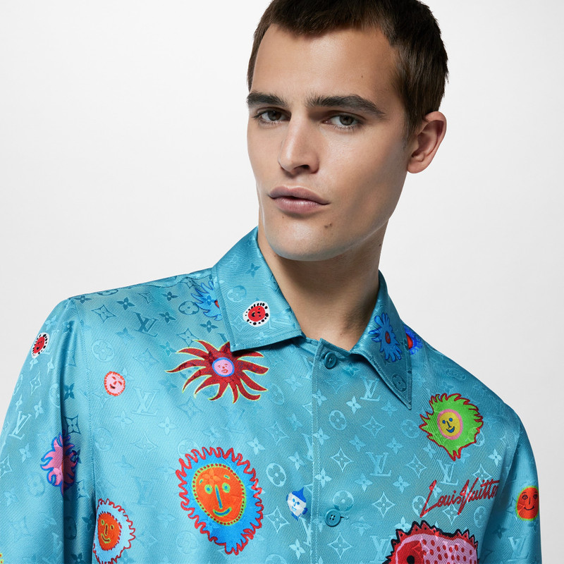 LV x YK Monogram Faces Short Sleeve Shirt 4