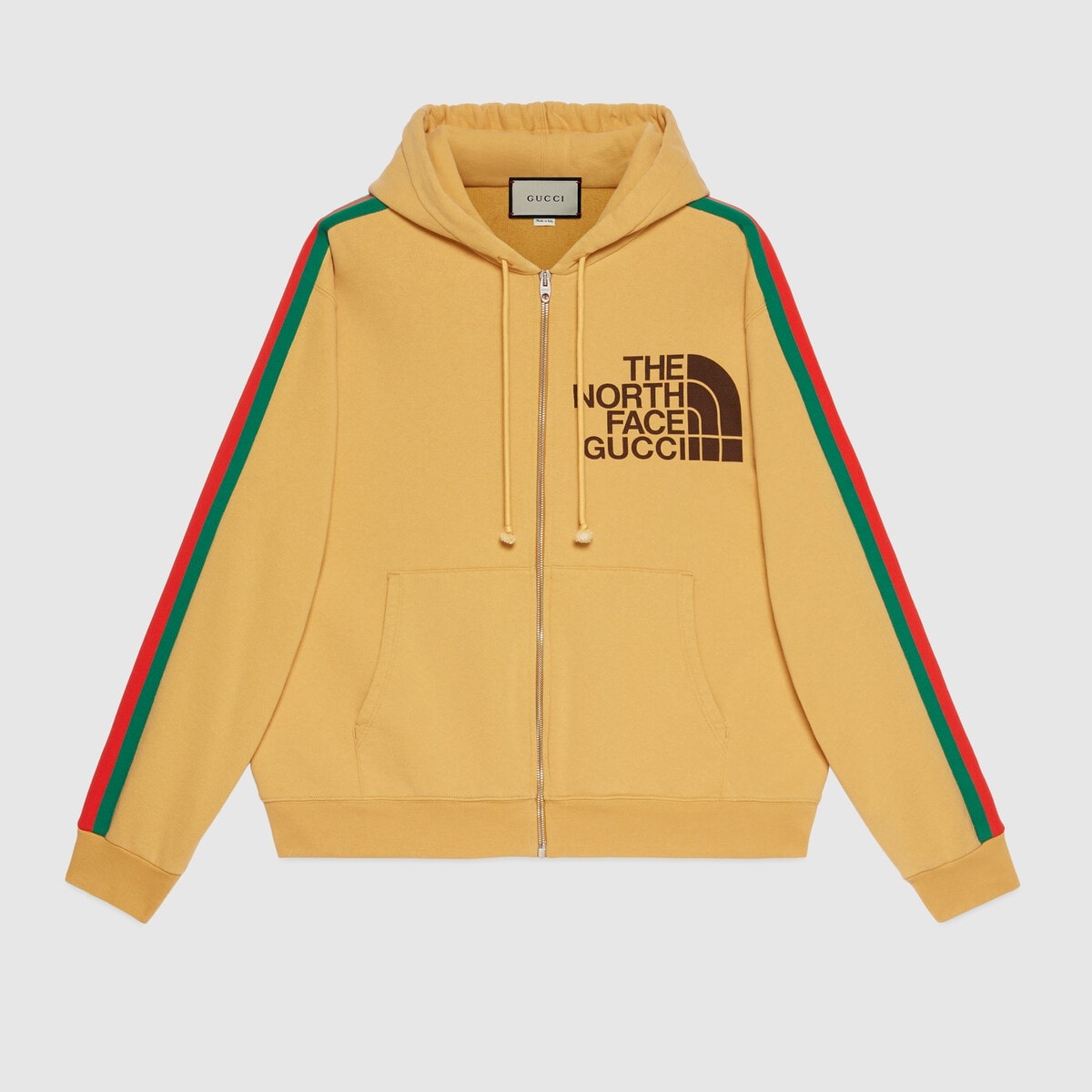 The North Face x Gucci Web print cotton sweatshirt - 1