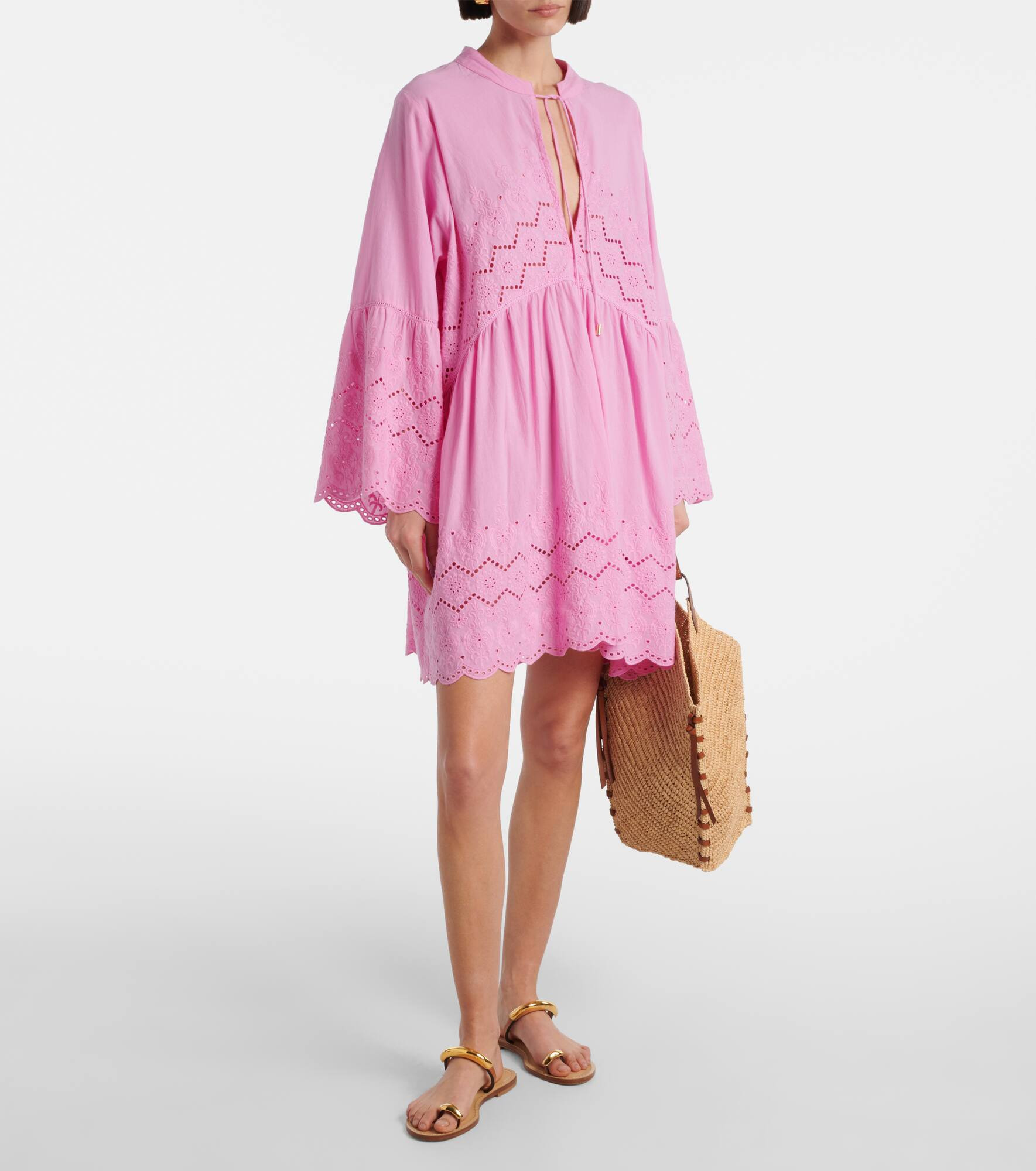 Sebenna embroidered cotton kaftan - 2