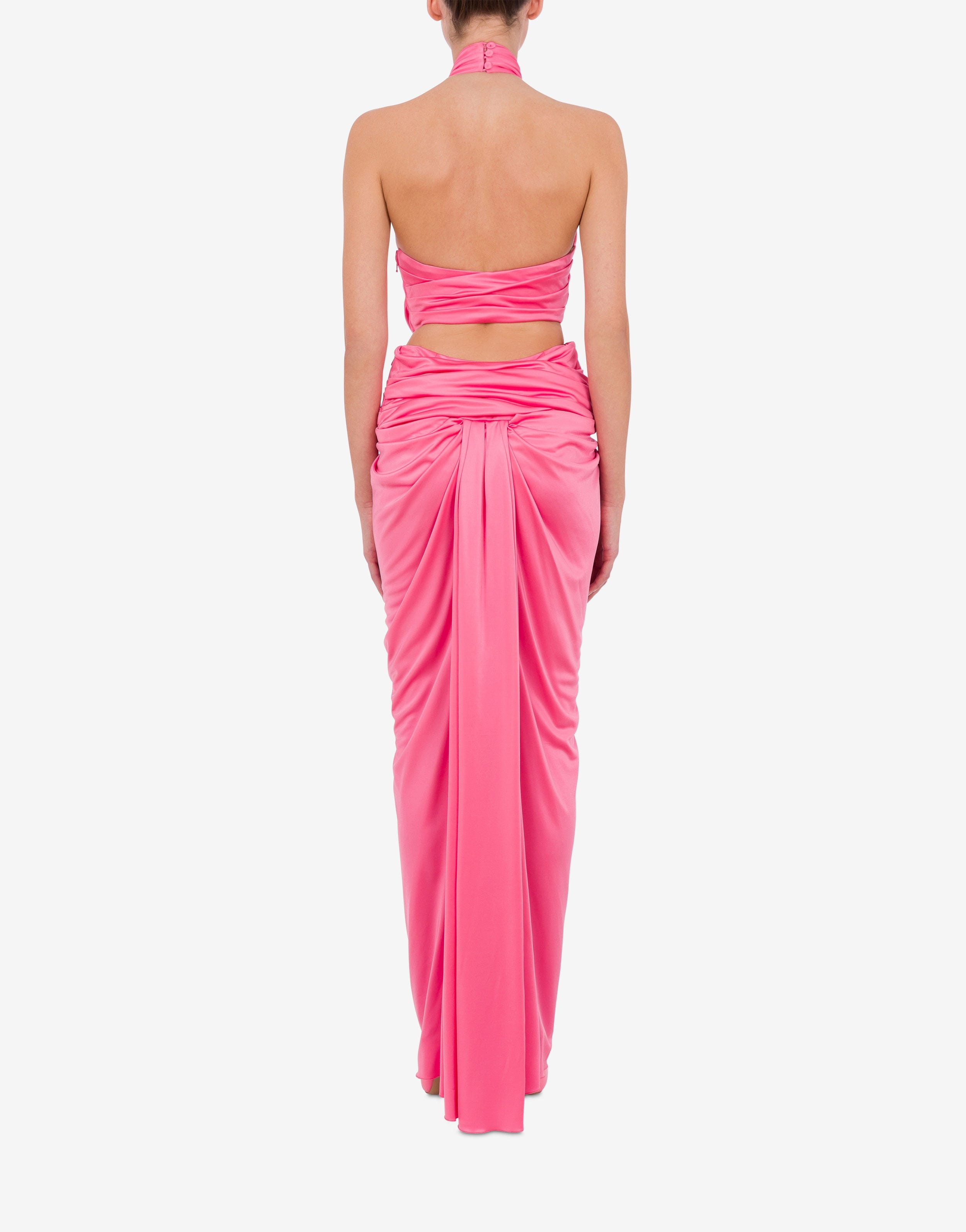 ORGANZINO DRESS WITH CUT-OUT - 3