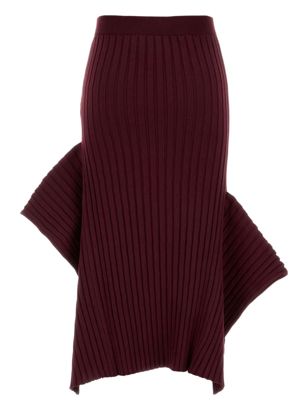 asymmetric midi skirt - 2
