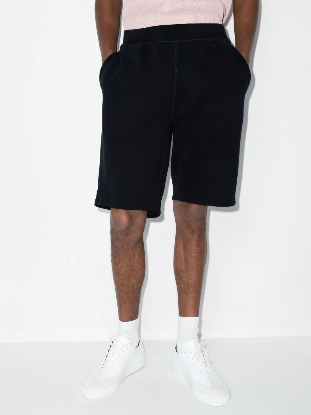 elasticated-waistband track shorts - 2